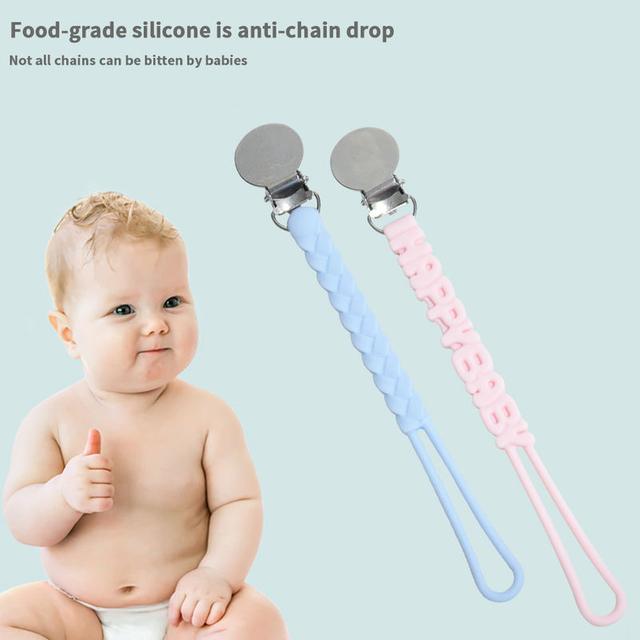 ワンピースシリコンおしゃぶりクリップチェーン – 3 スタイル、落下防止安全クランプ、BPA フリー | OEM卸売