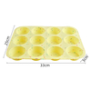 Teglia da forno per muffin e cupcake in silicone da 12 tazze – Antiaderente senza BPA, da -60&deg;C a 220&deg;C, rilascio facile per forno e microonde | Colore e logo personalizzati OEM