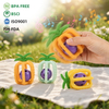 Silikon Ananas Bebek Diş &Ccedil;ıkarma &Ccedil;ıngırak Topu – 4'&uuml; 1 arada &Ccedil;iğneme, &Ccedil;ıngırak, Kavrama ve Asma Oyuncak | OEM Toptan Satış