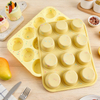 Teglia da forno per muffin e cupcake in silicone da 12 tazze – Antiaderente senza BPA, da -60&deg;C a 220&deg;C, rilascio facile per forno e microonde | Colore e logo personalizzati OEM