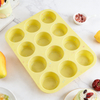 Teglia da forno per muffin e cupcake in silicone da 12 tazze – Antiaderente senza BPA, da -60&deg;C a 220&deg;C, rilascio facile per forno e microonde | Colore e logo personalizzati OEM