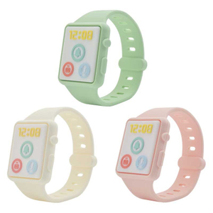 Mordedor con reloj de silicona: juguete para la dentici&oacute;n con reloj inteligente port&aacute;til que se usa en la mu&ntilde;eca y con correa ajustable