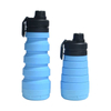 Bouteille d'eau pliable en silicone pour l'ext&eacute;rieur pour la randonn&eacute;e et les voyages | Fabricant OEM, certifi&eacute; FDA et LFGB