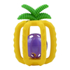 Silikon Ananas Bebek Diş &Ccedil;ıkarma &Ccedil;ıngırak Topu – 4'&uuml; 1 arada &Ccedil;iğneme, &Ccedil;ıngırak, Kavrama ve Asma Oyuncak | OEM Toptan Satış