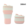 Set di tazze da caff&egrave; pieghevoli in silicone - Genitore e bambino 550 ml + 300 ml, tazza da viaggio pieghevole, senza BPA, commercio all'ingrosso OEM