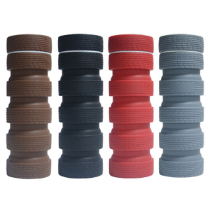 Bouteille d'eau pliable en silicone en forme de pneu – Bouteille de sport pliable sans BPA de 750 ml | Logo personnalis&eacute; OEM
